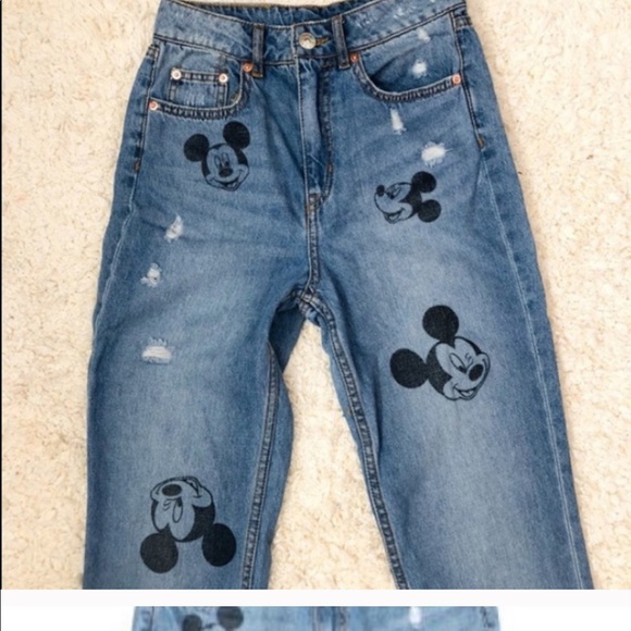 hm mickey jeans